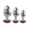 Three Hearts Gem Anal Plug Set Three Hearts Gem Anal Plug Set