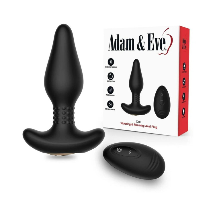 Carl Vibrating & Rimming Anal Plug with Remote Carl Vibrating & Rimming Anal Plug with Remote