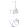 Magic Silk Sheer Passion Halter Teddy White/Lavender Magic Silk Sheer Passion Halter Teddy White/Lavender
