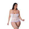 Magic Silk Sheer Passion Keyhole Basque & Crotchless G-String White/Lavender Magic Silk Sheer Passion Keyhole Basque & Crotchless G-String White/Lavender