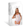 Magic Silk Sheer Passion Keyhole Basque & Crotchless G-String White/Lavender Magic Silk Sheer Passion Keyhole Basque & Crotchless G-String White/Lavender