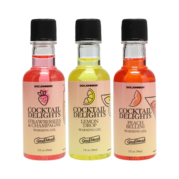 GoodHead Cocktail Delights Flavored Warming Gels 3-Pack GoodHead Cocktail Delights Flavored Warming Gels 3-Pack