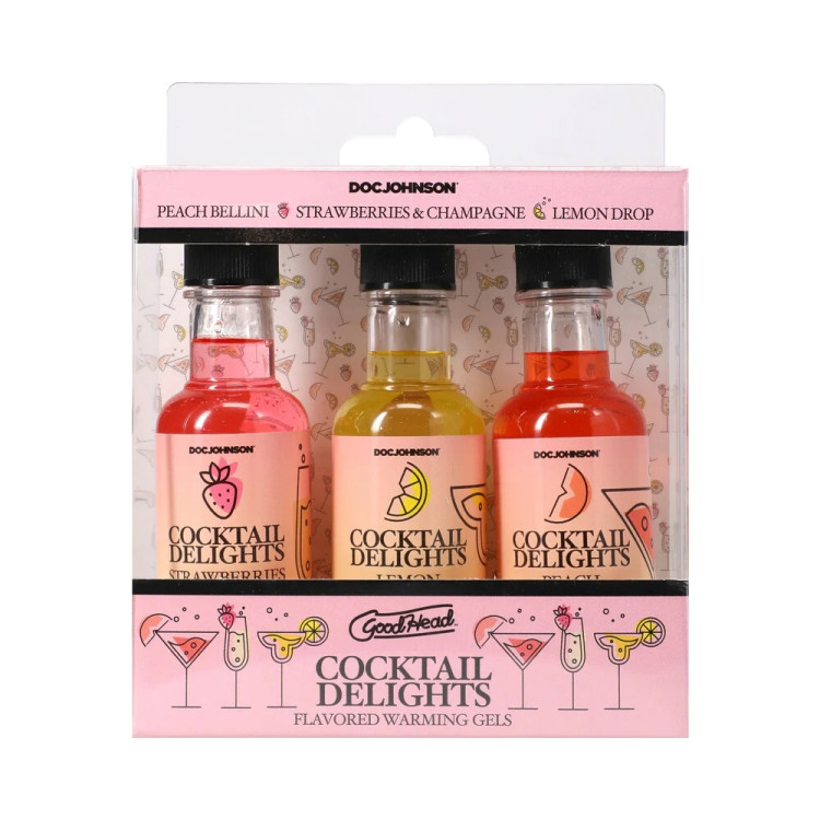 GoodHead Cocktail Delights Flavored Warming Gels 3-Pack GoodHead Cocktail Delights Flavored Warming Gels 3-Pack