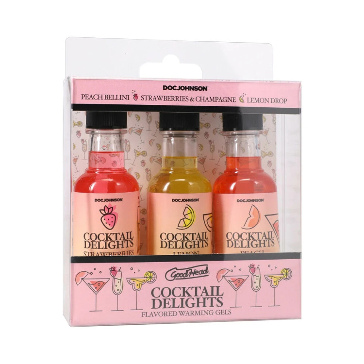 GoodHead Cocktail Delights Flavored Warming Gels 3-Pack GoodHead Cocktail Delights Flavored Warming Gels 3-Pack