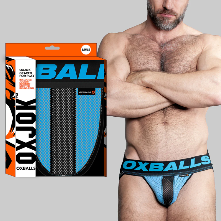 Oxjok Airmesh Swagger Slider Jock Strap Sky Blue Oxjok Airmesh Swagger Slider Jock Strap Sky Blue