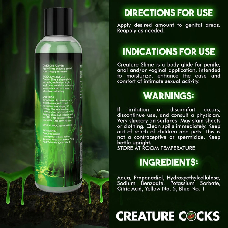 Creature Slime Green Water-Based Lubricant 8 oz. Creature Slime Green Water-Based Lubricant 8 oz.