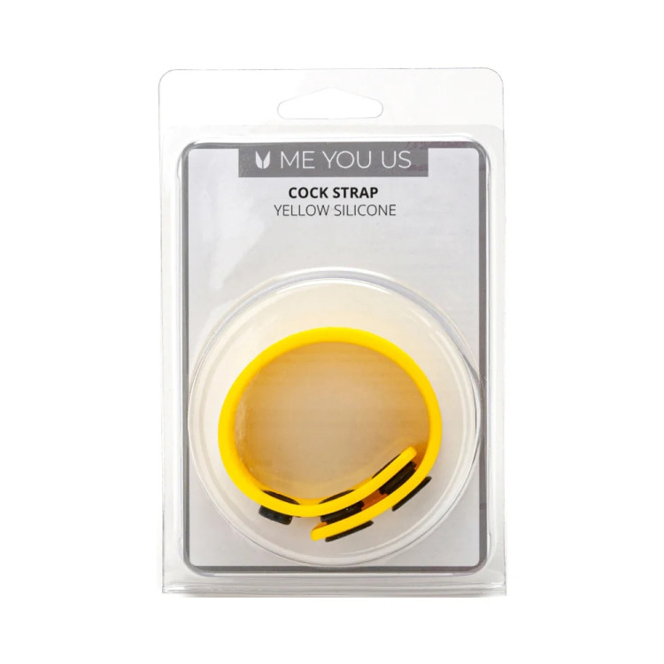 Silicone Cock Strap Yellow Silicone Cock Strap Yellow