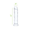 6 in. Ultracock Realistic Jelly Dildo Clear 6 in. Ultracock Realistic Jelly Dildo Clear