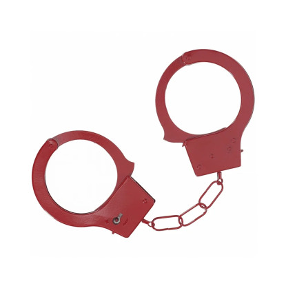 Classic Metal Handcuffs Red