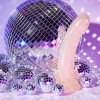 6 in. Dildolls Extravaganza Gold Glitter Dildo 6 in. Dildolls Extravaganza Gold Glitter Dildo