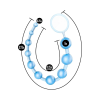 Sassy Anal Beads Blue Sassy Anal Beads Blue