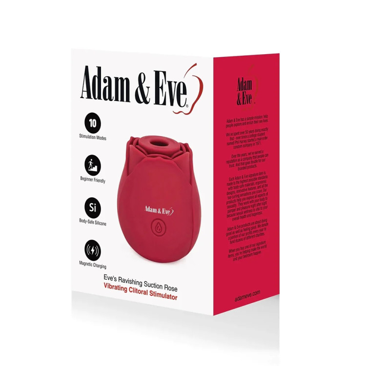 Eve's Ravishing Suction Rose Vibrating Clitoral Stimulator Eve's Ravishing Suction Rose Vibrating Clitoral Stimulator