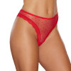 Allure The Secret Sheer Mesh Polka Dot Thong with Lace and Cutout Back Red Allure The Secret Sheer Mesh Polka Dot Thong with Lace and Cutout Back Red