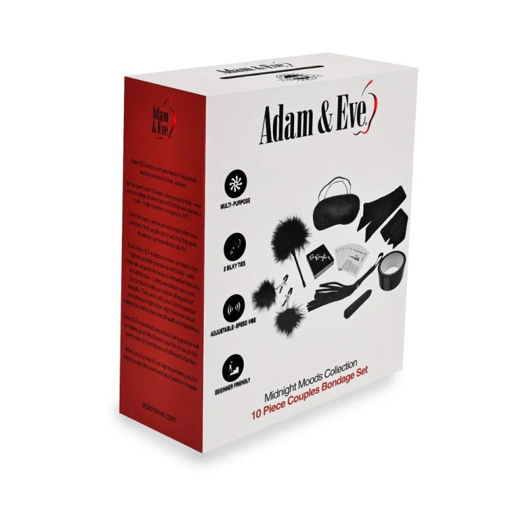 Midnight Moods Collection 10-Pc Couples Bondage Set Midnight Moods Collection 10-Pc Couples Bondage Set