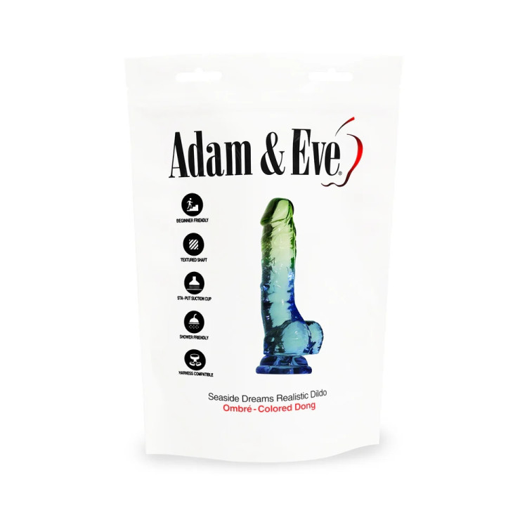 7.5 in. Seaside Dreams Realistic Ombré Dildo with Balls 7.5 in. Seaside Dreams Realistic Ombré Dildo with Balls