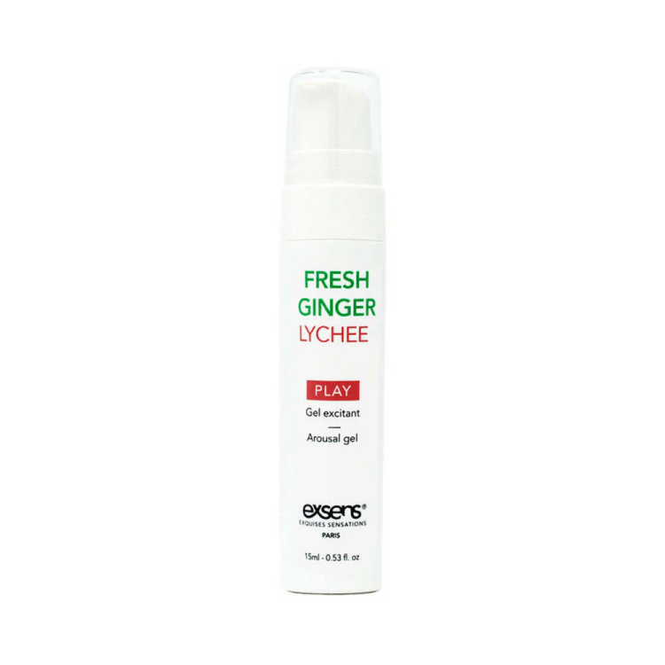 Exsens Arousal Gel Fresh Ginger Lychee 0.5 oz. Exsens Arousal Gel Fresh Ginger Lychee 0.5 oz.