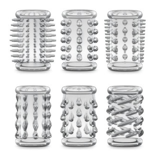 Stretchy Textured Enhancement Sleeve Kit 6-Pc