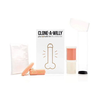 Clone-A-Willy DIY Vibrating Dildo Kit with Balls Beige