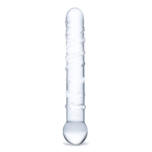 7 in. Glas Callisto Clear Glass Dildo