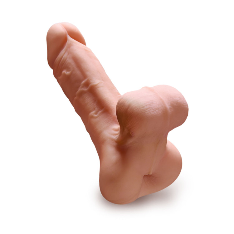 PDX Male Reach Around Anal Stroker and Realistic Cock Beige