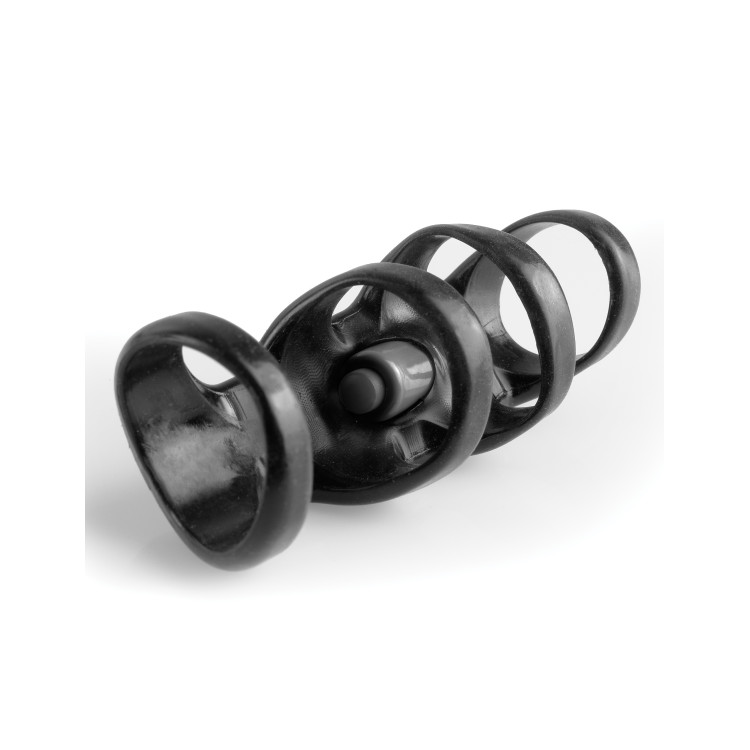 X-tensions Vibrating Power Cage Black X-tensions Vibrating Power Cage Black