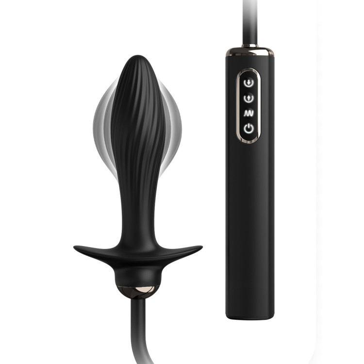 Anal Fantasy Elite Collection Silicone Auto-Throb Inflatable Vibrating Butt Plug