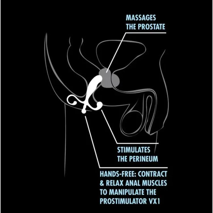 Anal ProStimulator VX1 Prostate Massager Black
