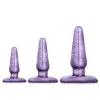Anal 3-Piece Butt Plug Trainer Kit Purple Anal 3-Piece Butt Plug Trainer Kit Purple