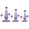 Anal 3-Piece Butt Plug Trainer Kit Purple Anal 3-Piece Butt Plug Trainer Kit Purple