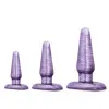 Anal 3-Piece Butt Plug Trainer Kit Purple Anal 3-Piece Butt Plug Trainer Kit Purple