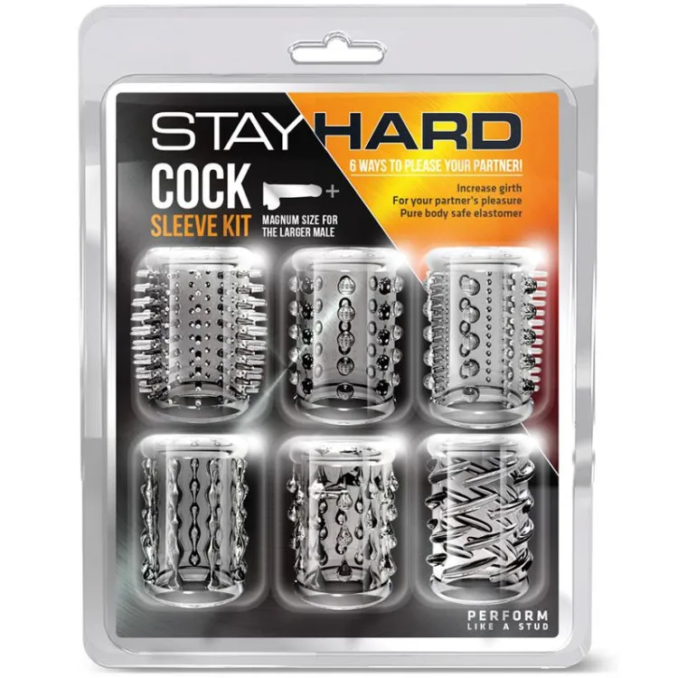 Stretchy Textured Enhancement Sleeve Kit 6-Pc