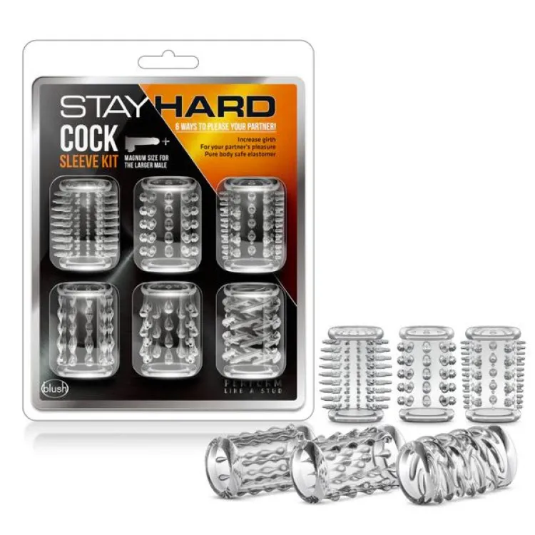 Stretchy Textured Enhancement Sleeve Kit 6-Pc