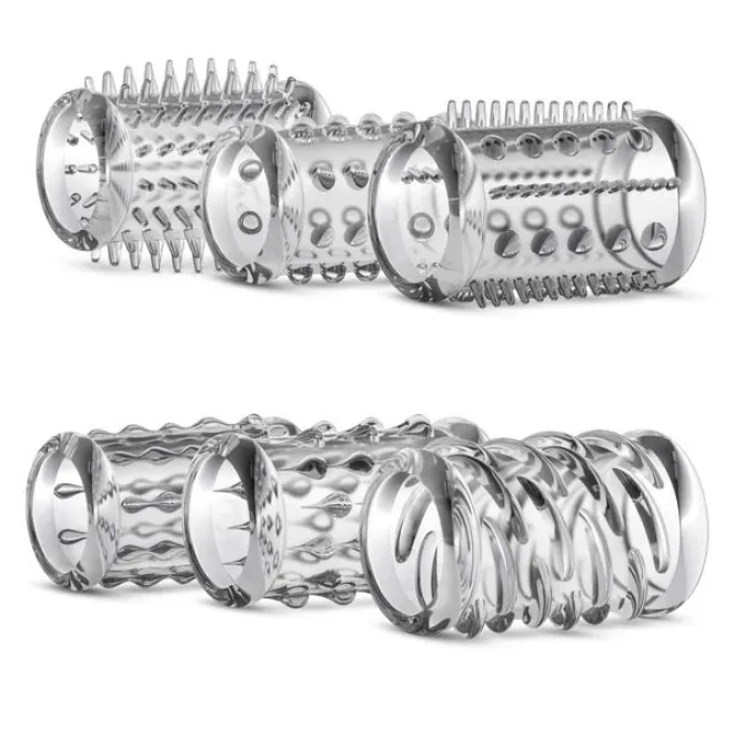 Stretchy Textured Enhancement Sleeve Kit 6-Pc