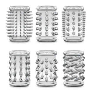 Stretchy Textured Enhancement Sleeve Kit 6-Pc