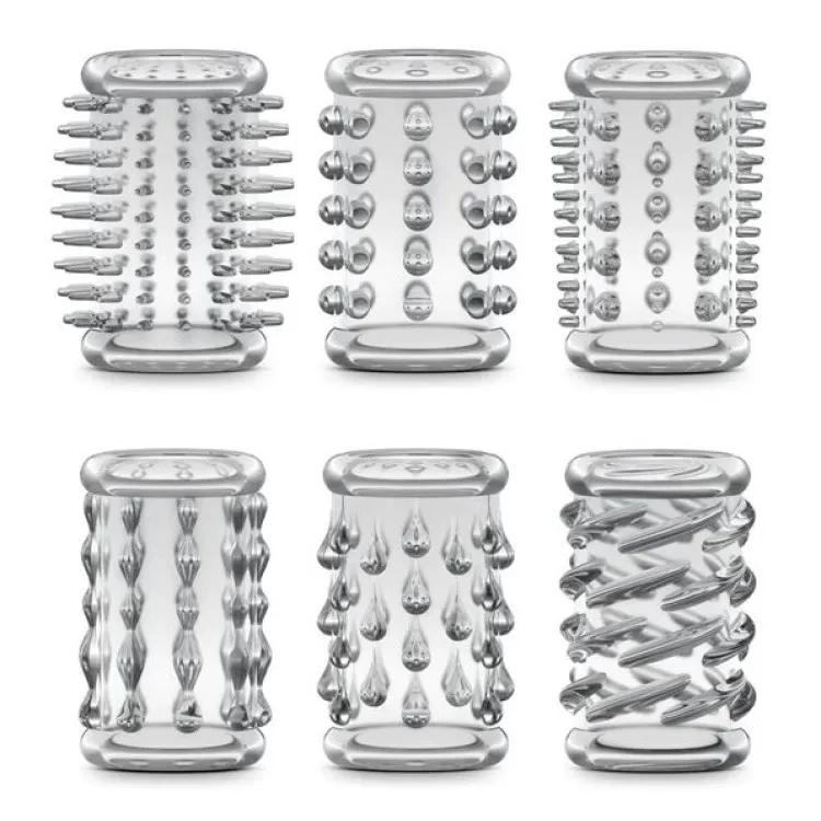 Stretchy Textured Enhancement Sleeve Kit 6-Pc