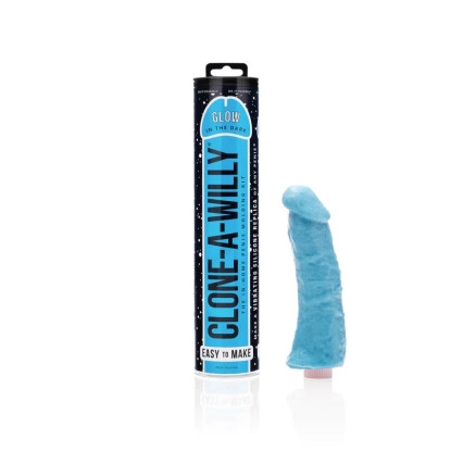 Clone-A-Willy DIY Vibrating Dildo Kit GITD Blue