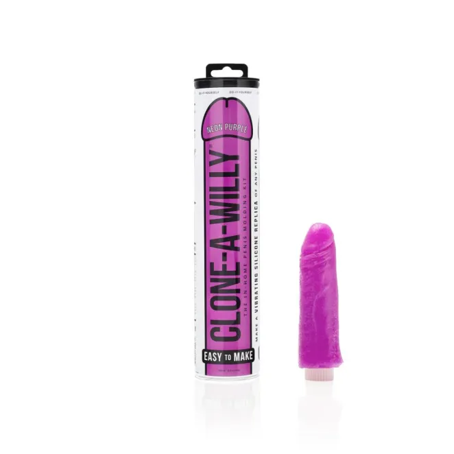 Clone-A-Willy Vibrator Molding Kit Neon Purple