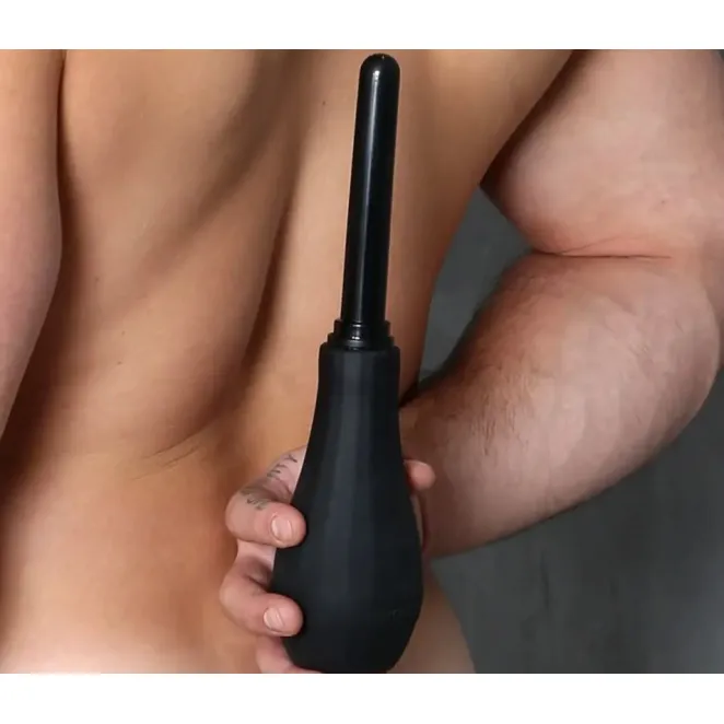 Perfect Fit Ergoflo Extra Anal Douche - Black (55468) | SlipDix.com