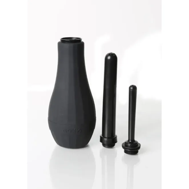 Perfect Fit Ergoflo Extra Anal Douche - Black (55468) | SlipDix.com