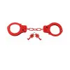 Metal Designer Handcuffs Red Metal Designer Handcuffs Red