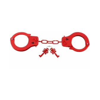 Metal Designer Handcuffs Red