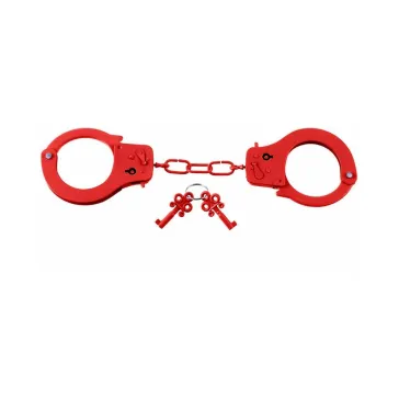 Metal Designer Handcuffs Red