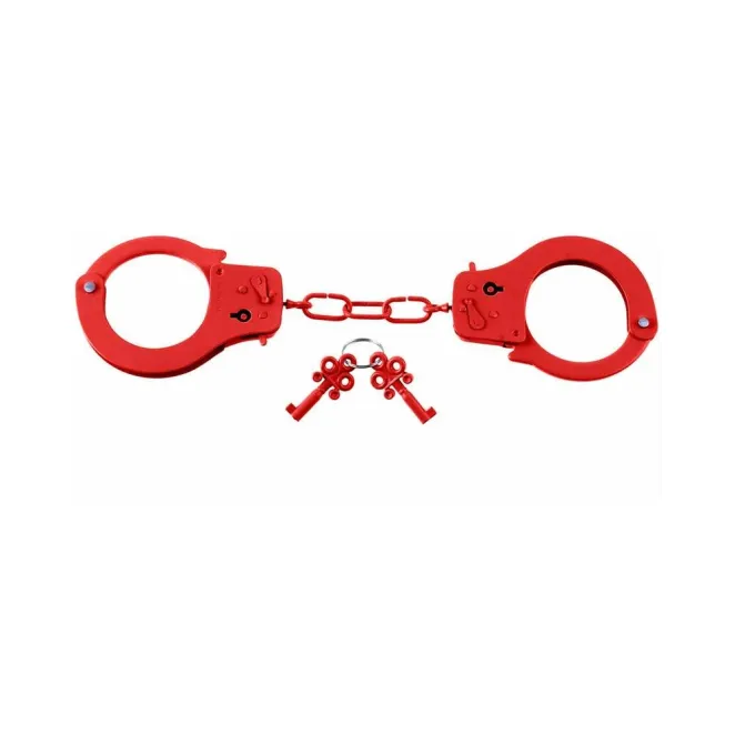 Metal Designer Handcuffs Red
