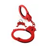 Metal Designer Handcuffs Red Metal Designer Handcuffs Red
