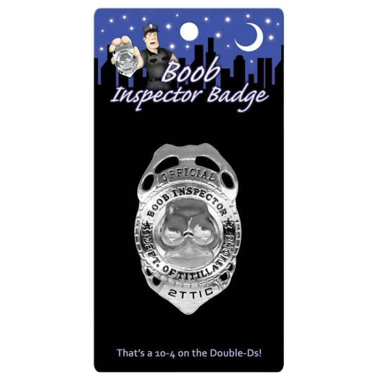 Official Boob Inspector Badge (23027) by Kheper Games | Bachelor Party Gifts | SlipDix.com Official Boob Inspector Badge (23027) | SlipDix.com