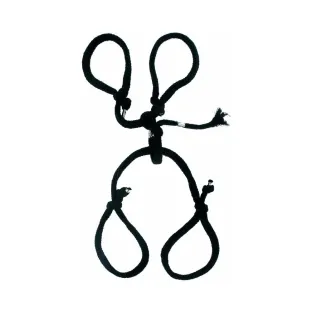 Silk Rope Hogtie Black