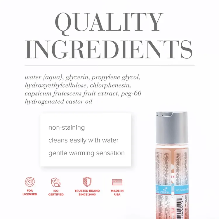 JO H2O Anal Warming Water-Based Lubricant 2 oz. JO H2O Anal Warming Water-Based Lubricant 2 oz.