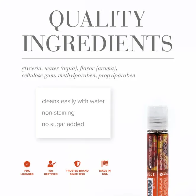 System JO Peachy Lips Lubricant 1 oz.