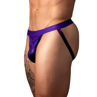 Male Power Eggplant Crossover Jock Plum