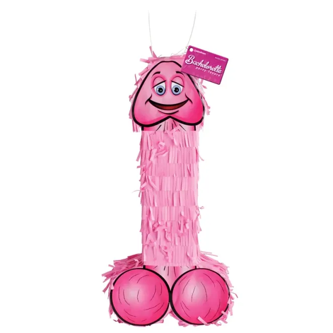Pipedream Bachelorette Party Favors Pecker Piñata Pink (35543) | SlipDix.com
